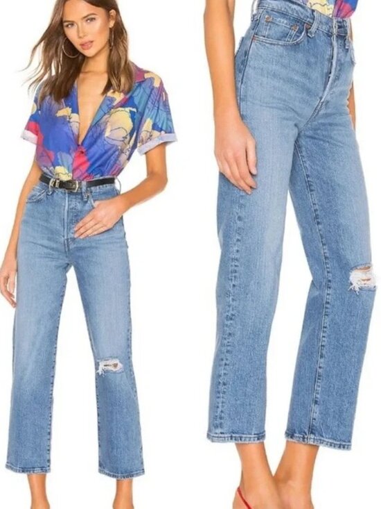 Levi's Denim - Levi's Premium Ribcage Straight Jean Haters Gonna Hate